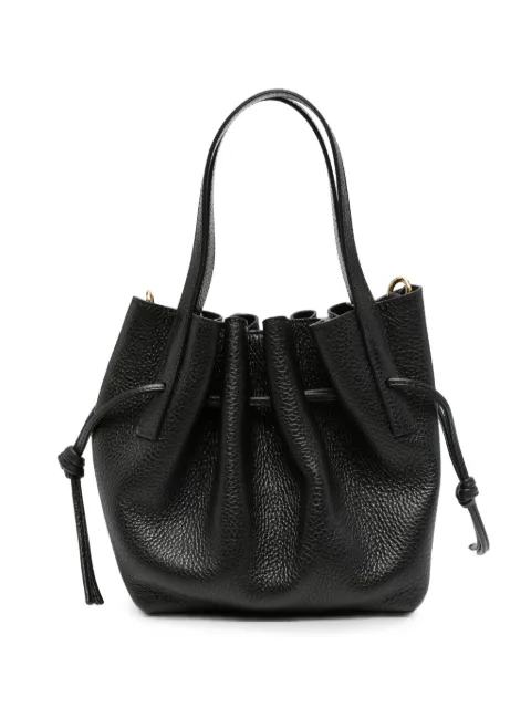 Yuzefi mini cabas en cuir grainé Scallop