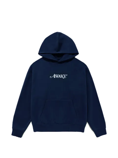 Awake NY logo-embroidered hoodie
