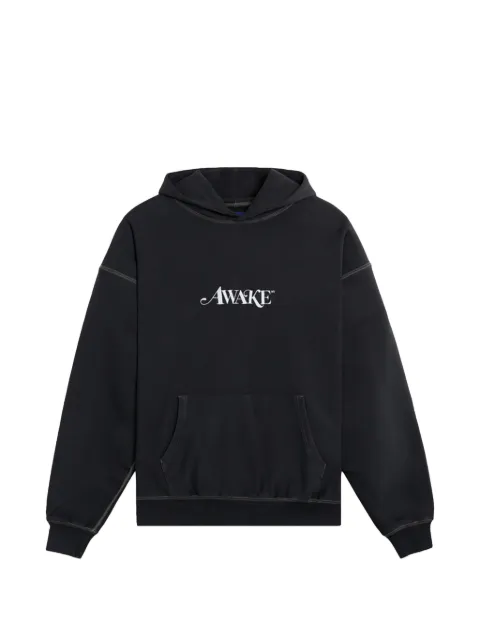 Awake NY logo-embroidered hoodie