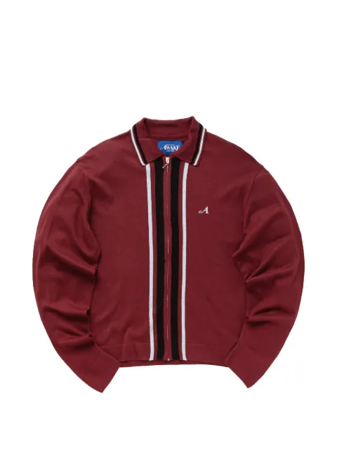 Awake NY zip-up striped cardigan