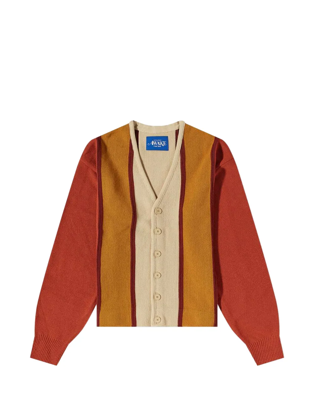 Awake NY striped cardigan - Arancione