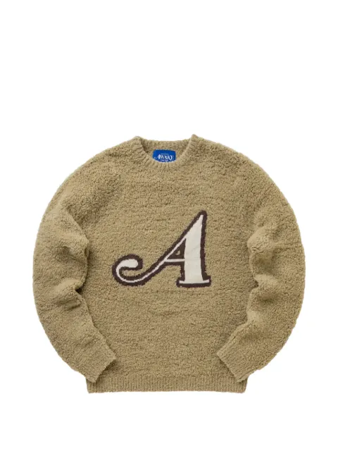 Awake NY bouclé-knit logo-patch sweater
