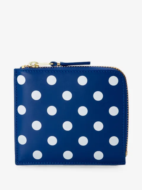 Comme Des Garçons Wallet cartera con estampado de lunares