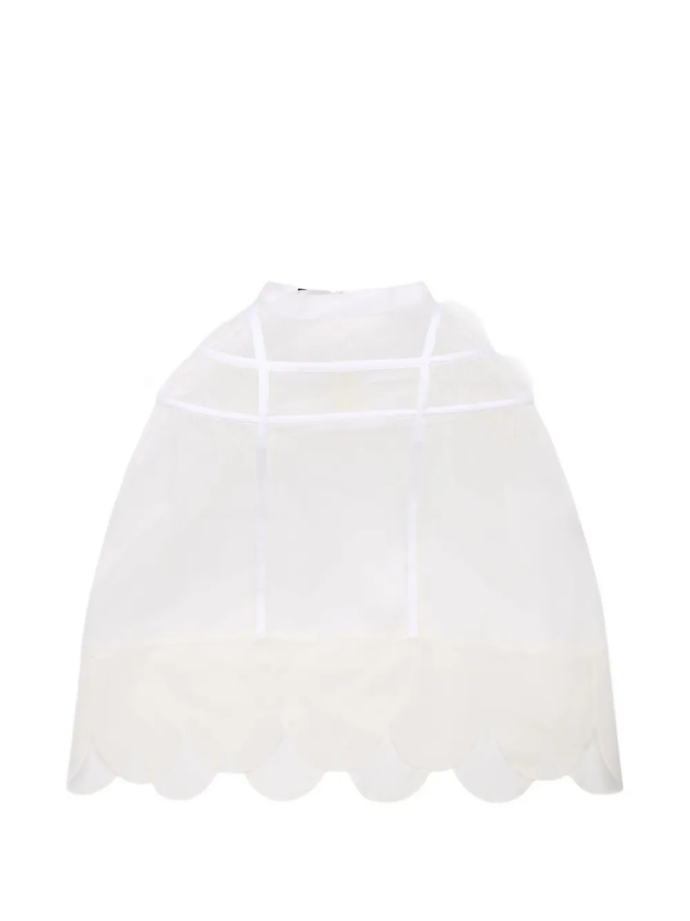 Simone Rocha sheer hoop mini skirt - Toni neutri