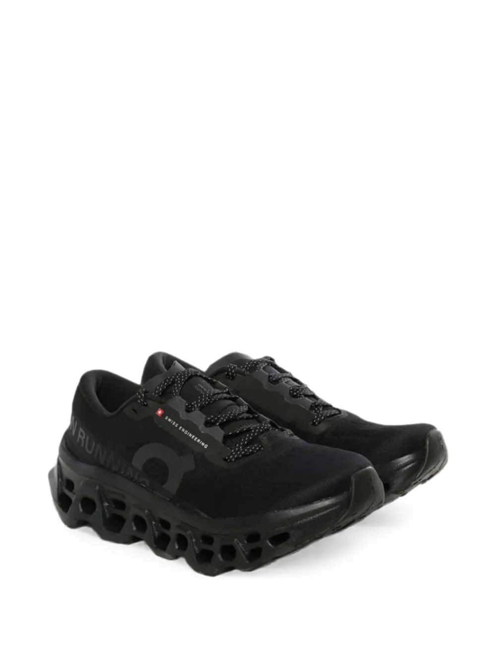 On Cloudm ster 3 mesh sneakers Zwart