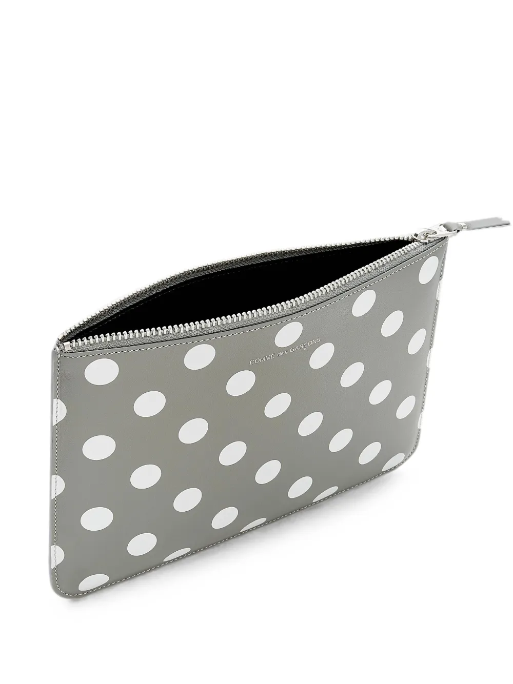 Comme Des Garçons Wallet polka-dot zip-top pouch - Grigio