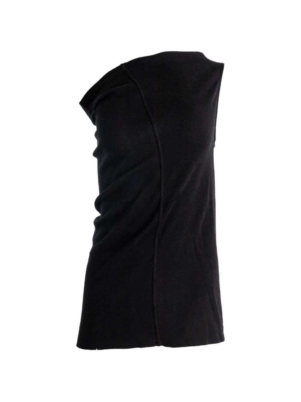 Rick Owens Asymmetrische top Zwart