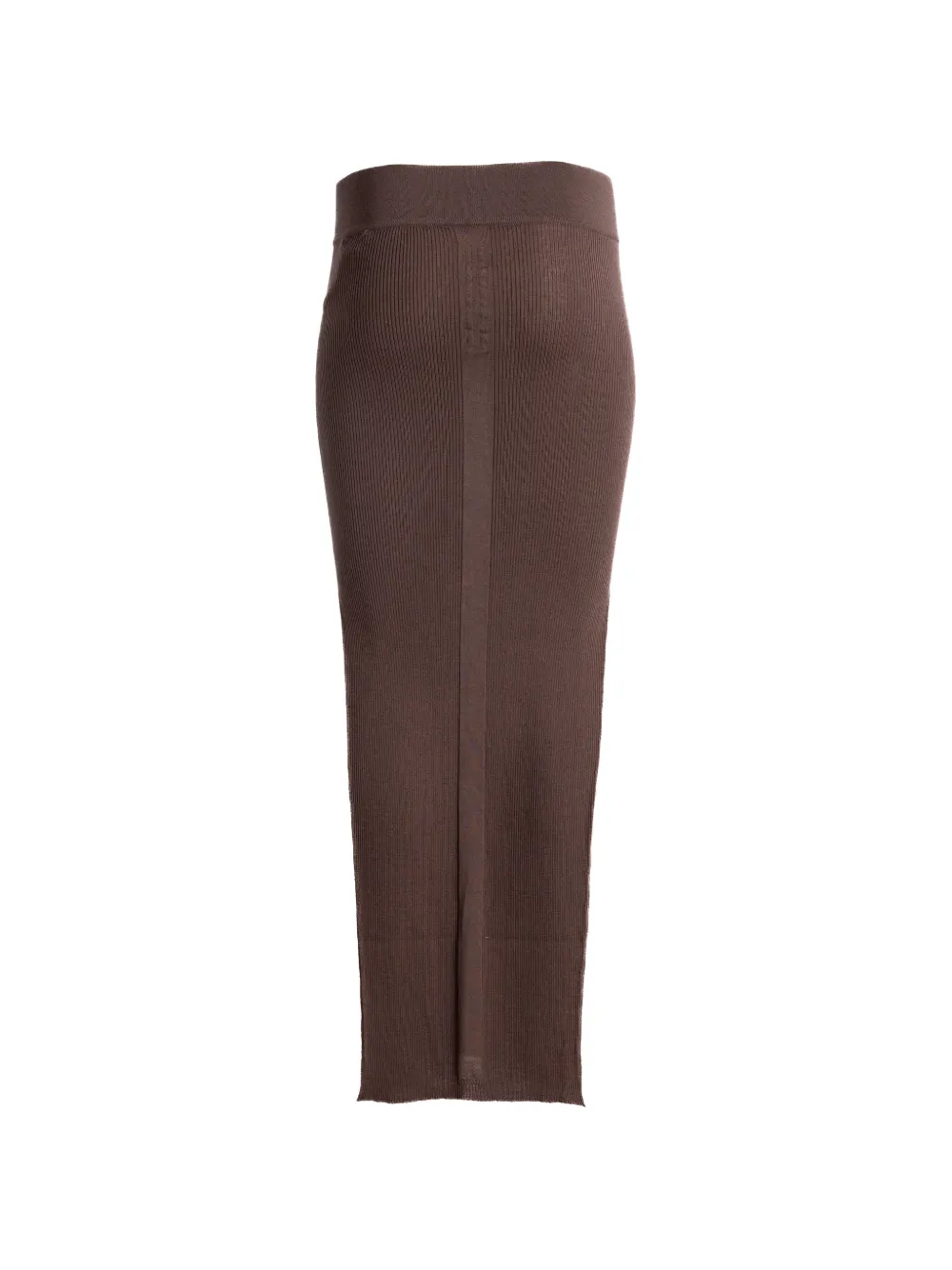 Rick Owens Ribgebreide maxi-rok Bruin