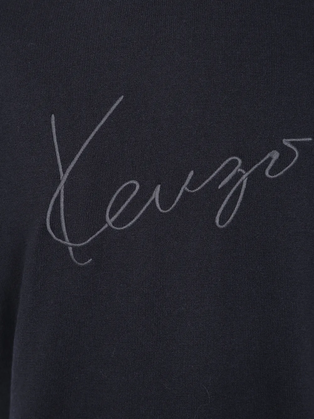 Kenzo T-shirt met geborduurd logo Blauw