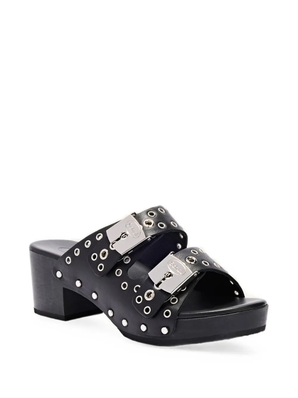 Scholl Pescura Ibiza sandalen met hak Zwart