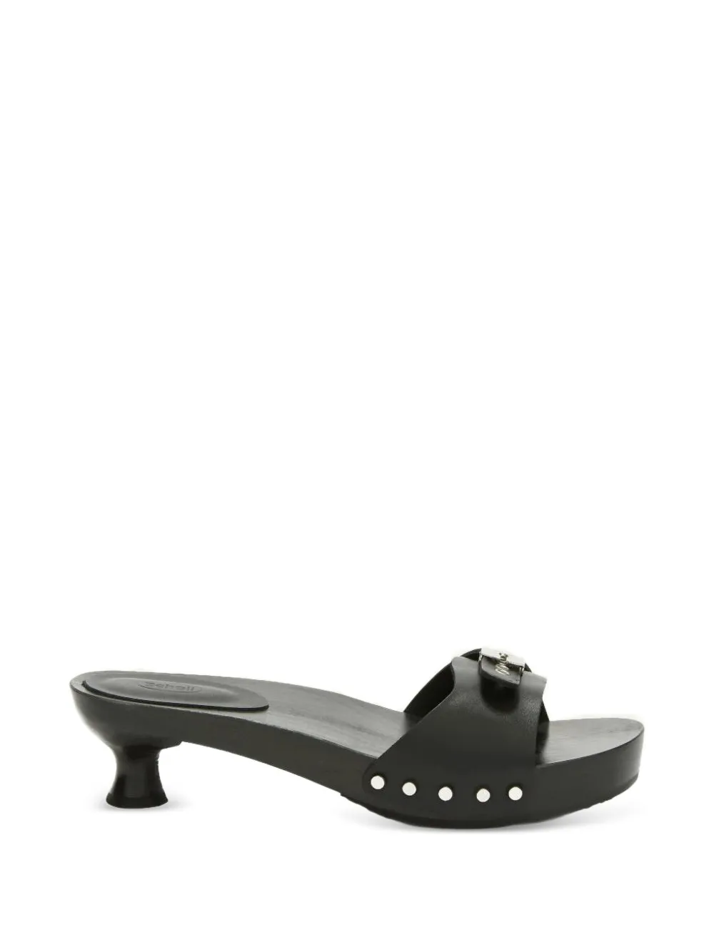 Scholl Pescura Claire leren sandalen Zwart