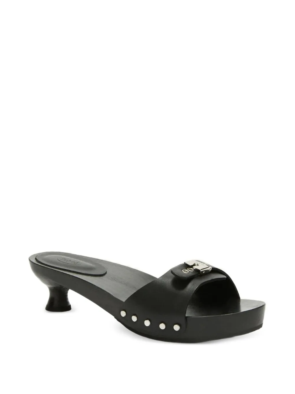 Scholl Pescura Claire leren sandalen Zwart