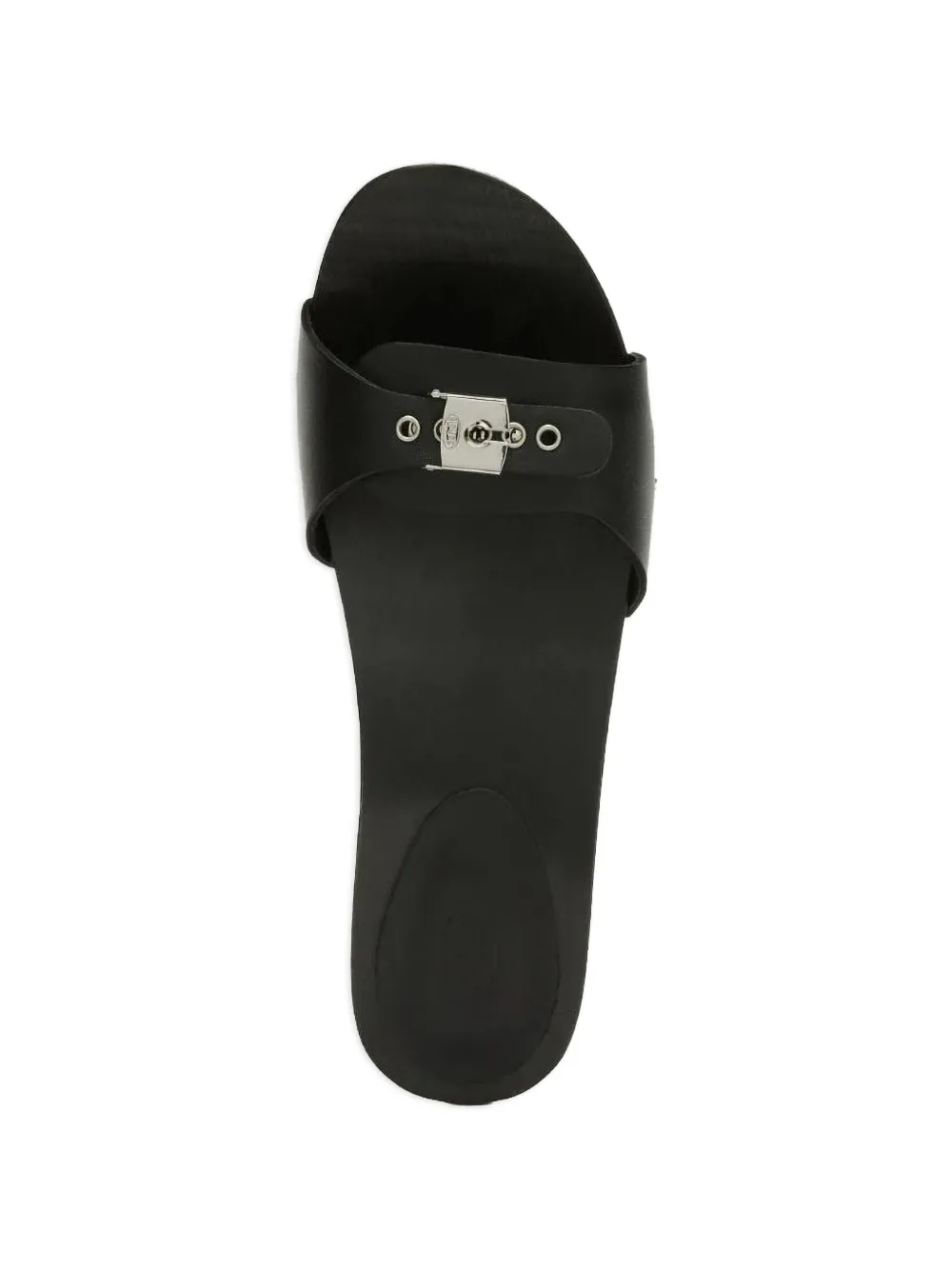 Scholl Pescura Claire leren sandalen Zwart