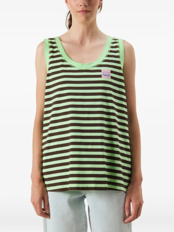 American Vintage Gixy Striped Tank Top | Green | FARFETCH CA