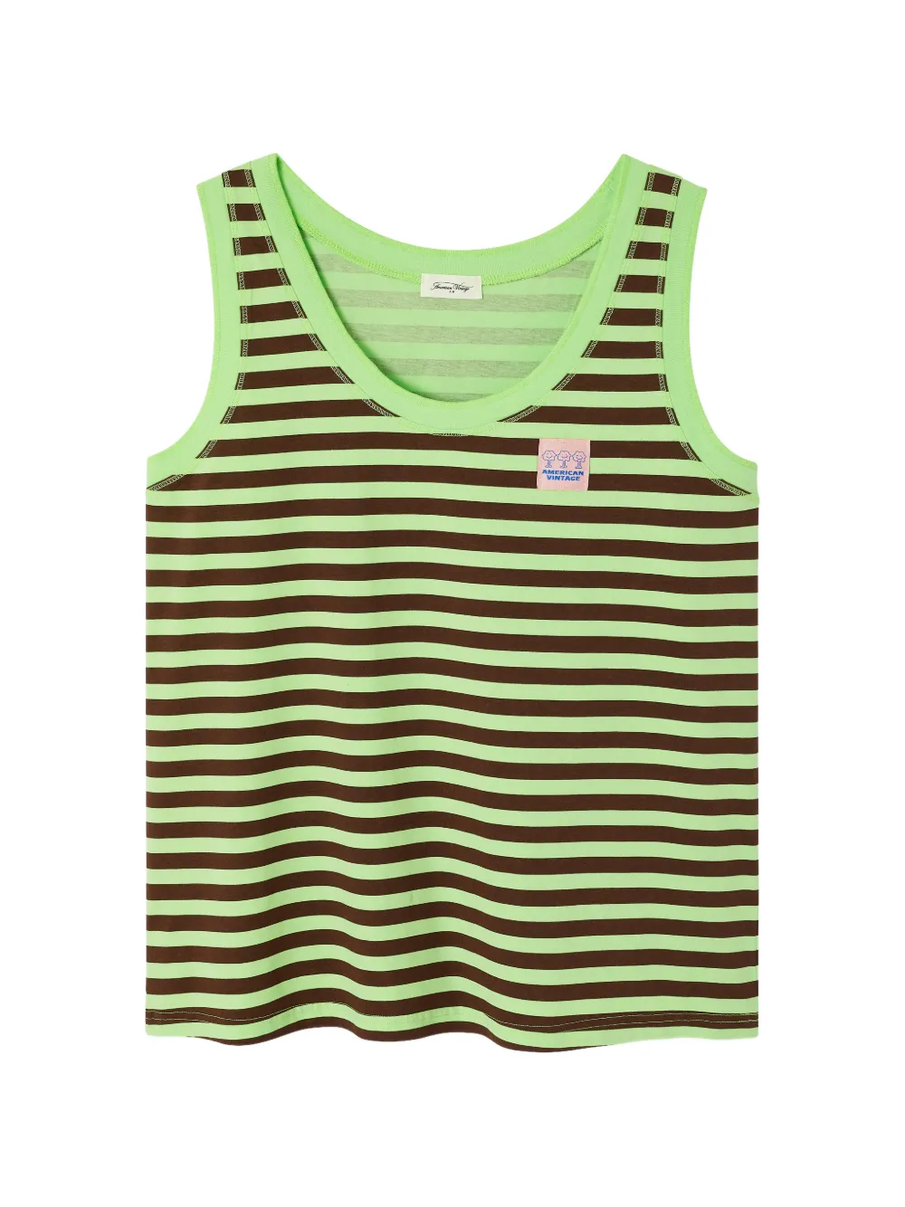 American Vintage Gixy striped tank top - Verde