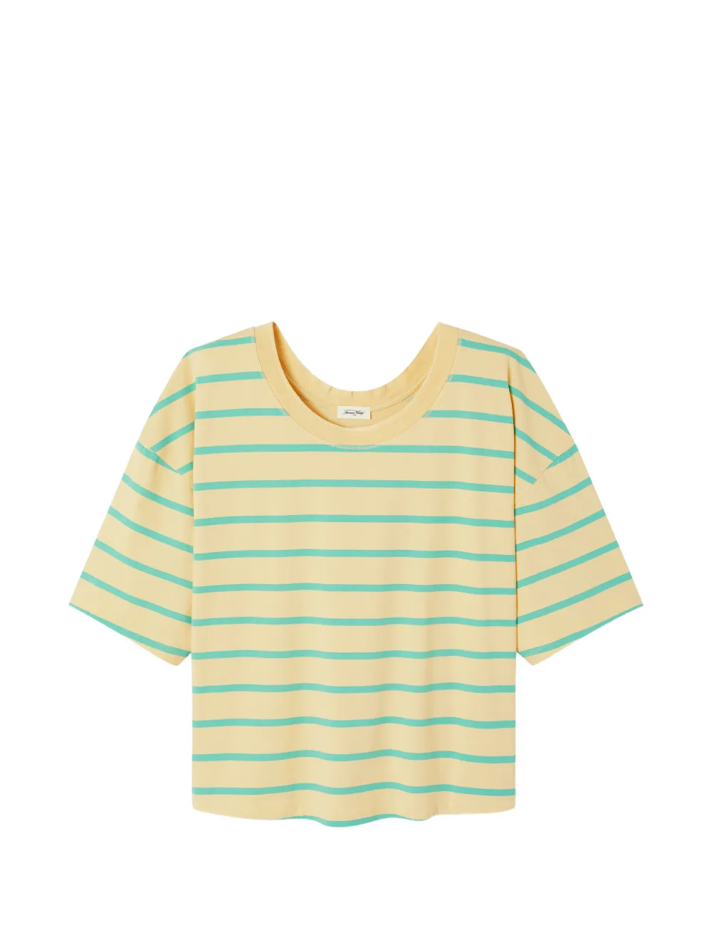 American Vintage Gixy striped T-shirt - Giallo
