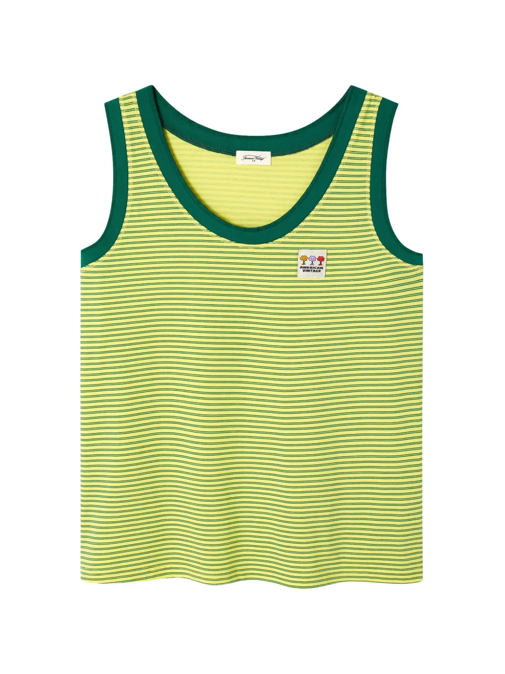 American Vintage Gixy striped tank top - Giallo