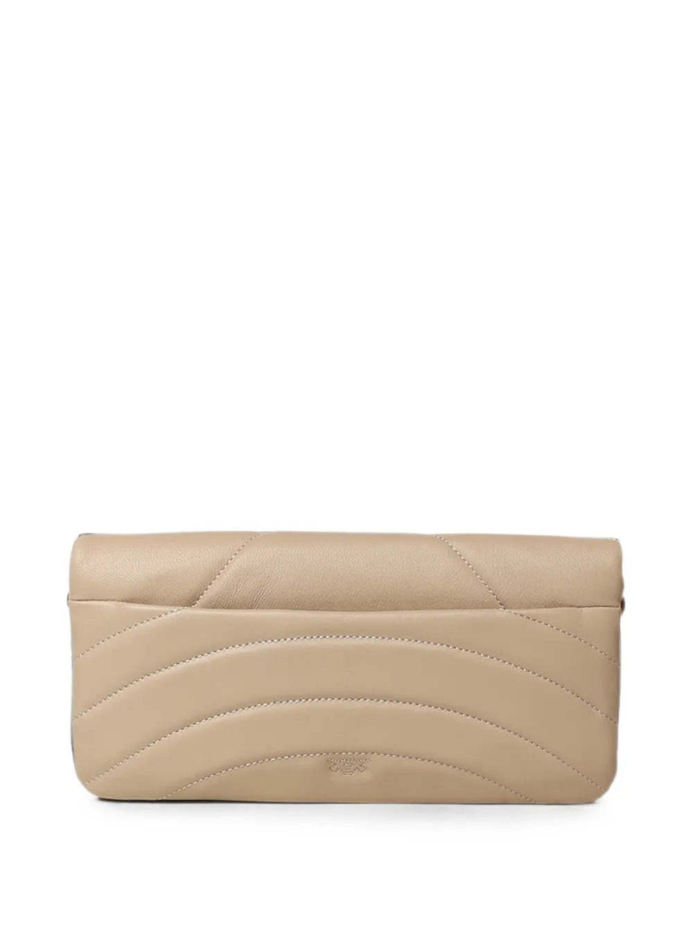 PINKO Love Birds gewatteerde clutch Beige