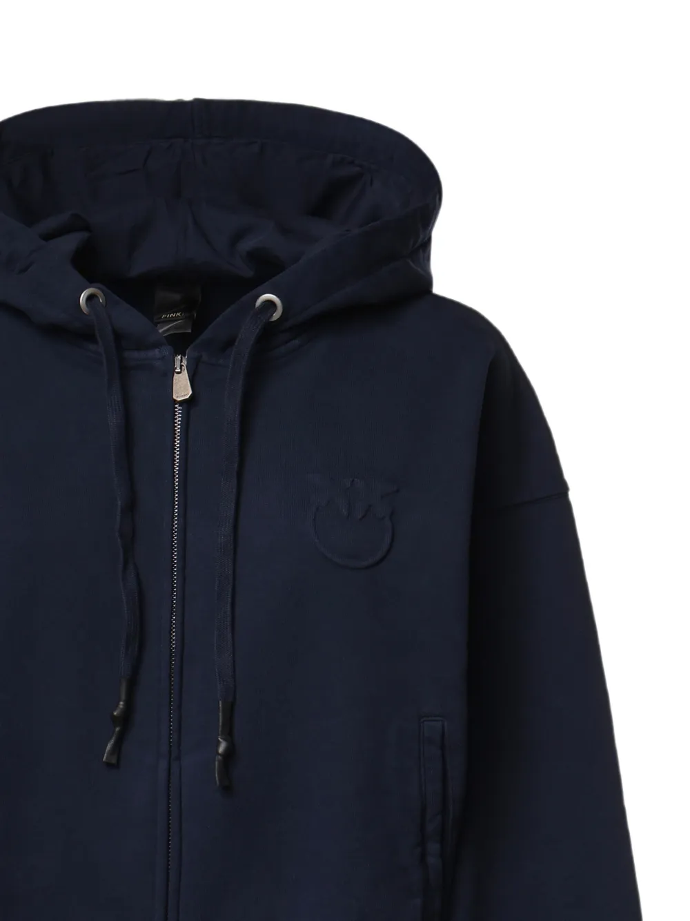PINKO Hoodie met geborduurd logo Blauw
