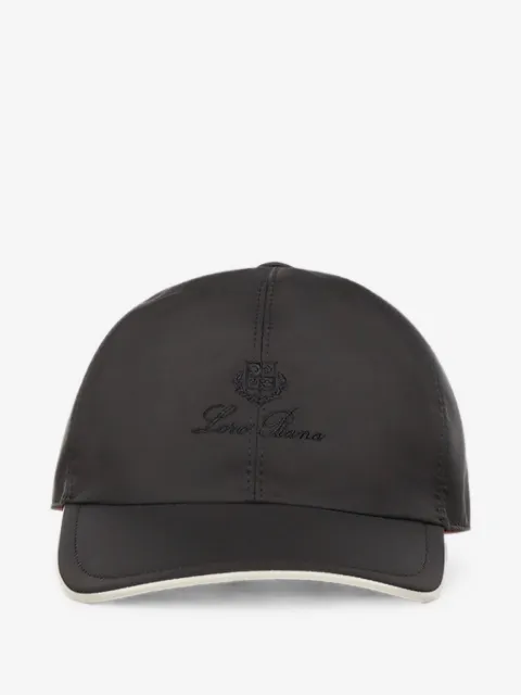 Loro Piana Baseballkappe mit Logo-Stickerei