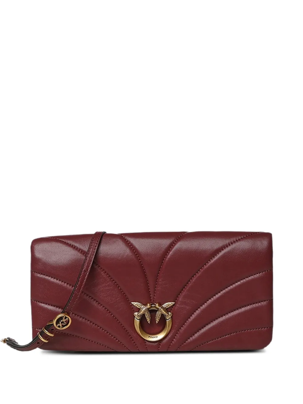 PINKO Love Birds quilted shoulder bag - Rot