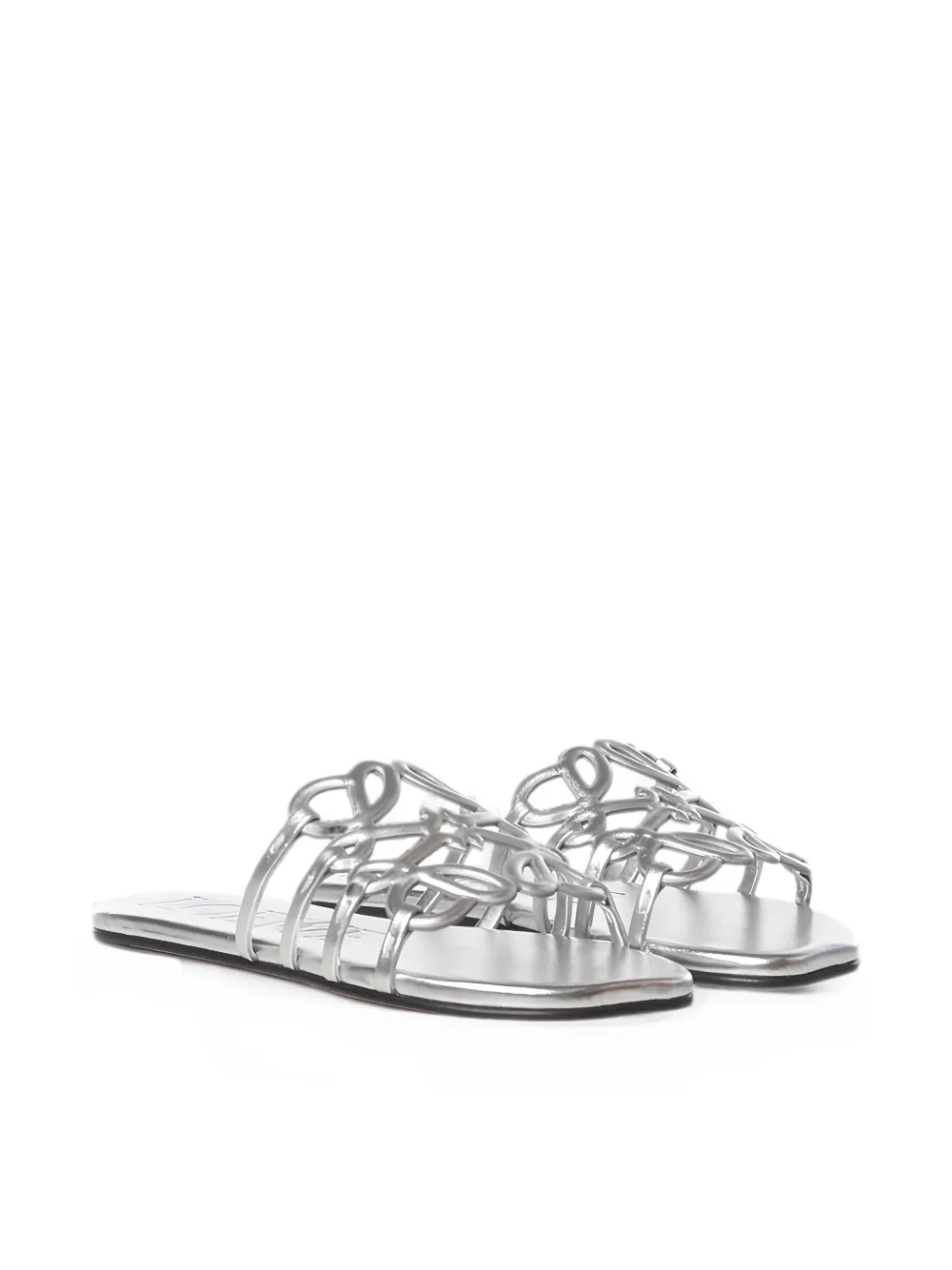 LOEWE Petal Anagram sandals Zilver