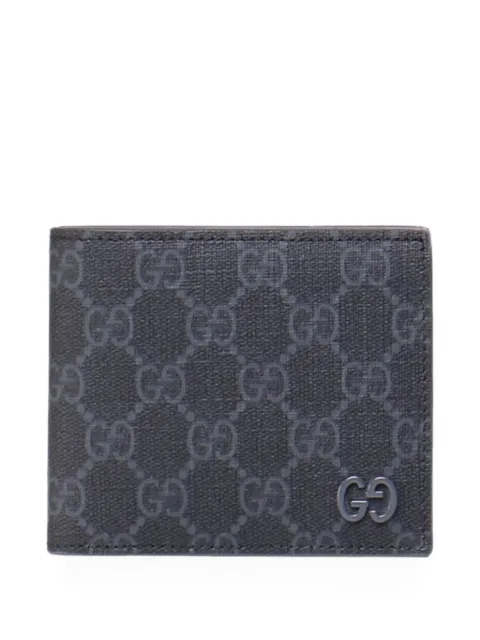 Gucci GG Supreme logo-plaque wallet