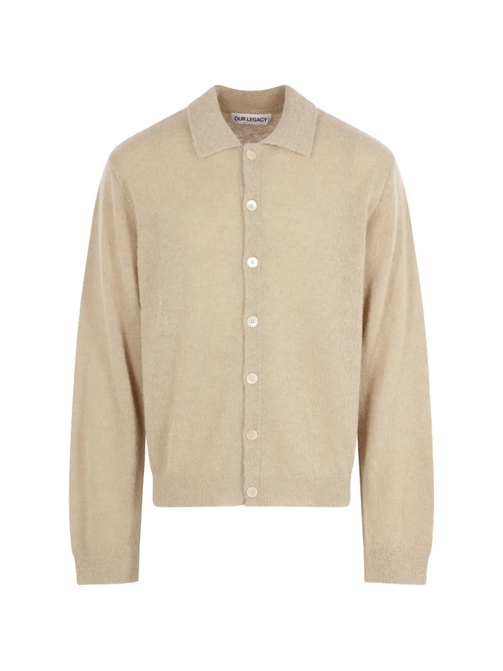 OUR LEGACY Evening polo-collar cardigan - Toni neutri