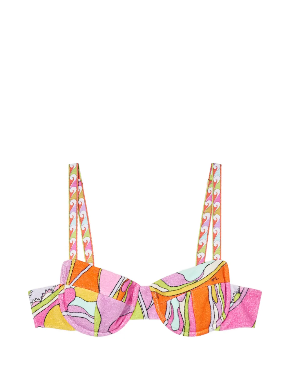 PUCCI Orchidee-print cotton-terry top - Rosa