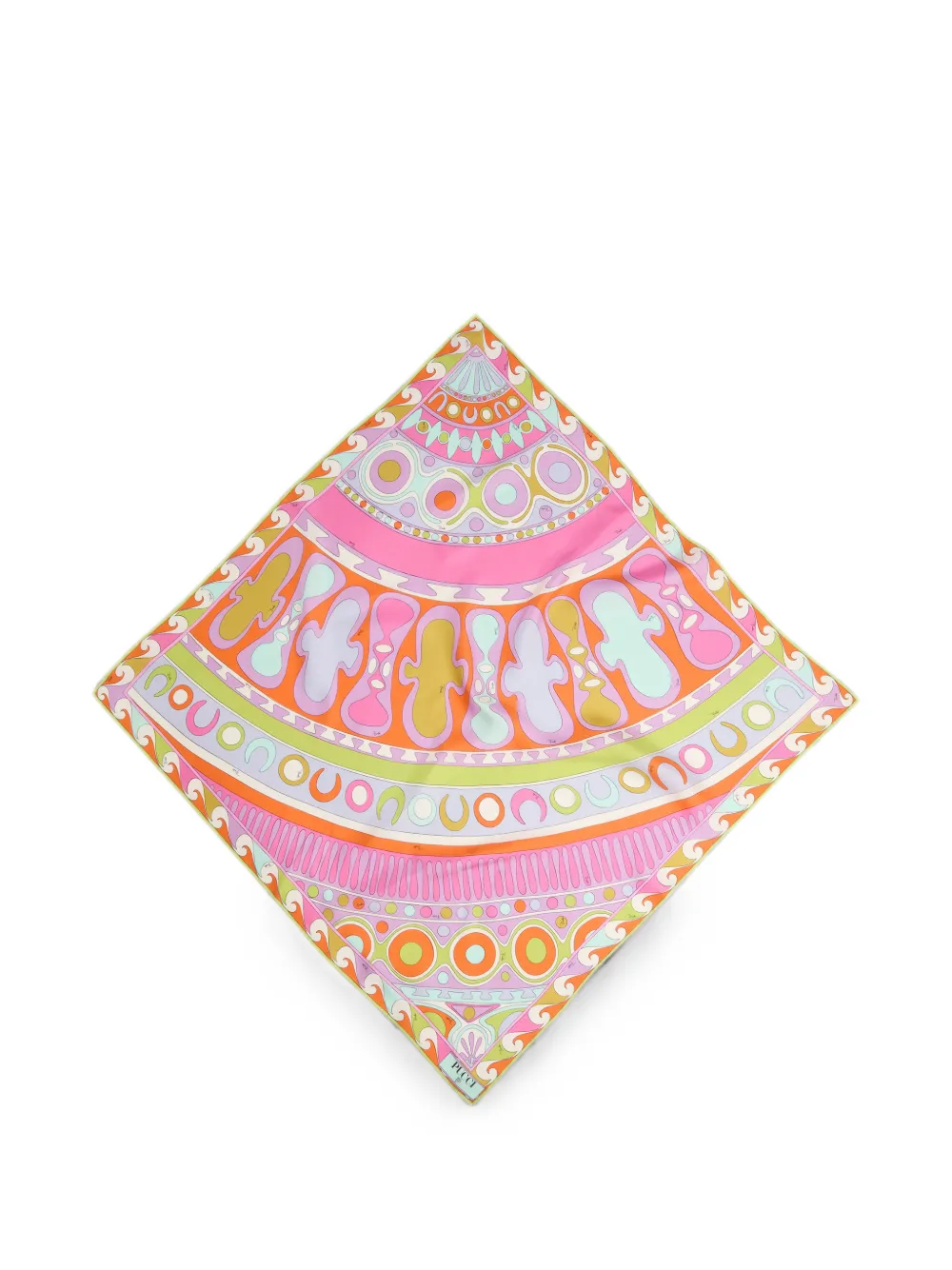 PUCCI Soleil-print silk carre - Rosa