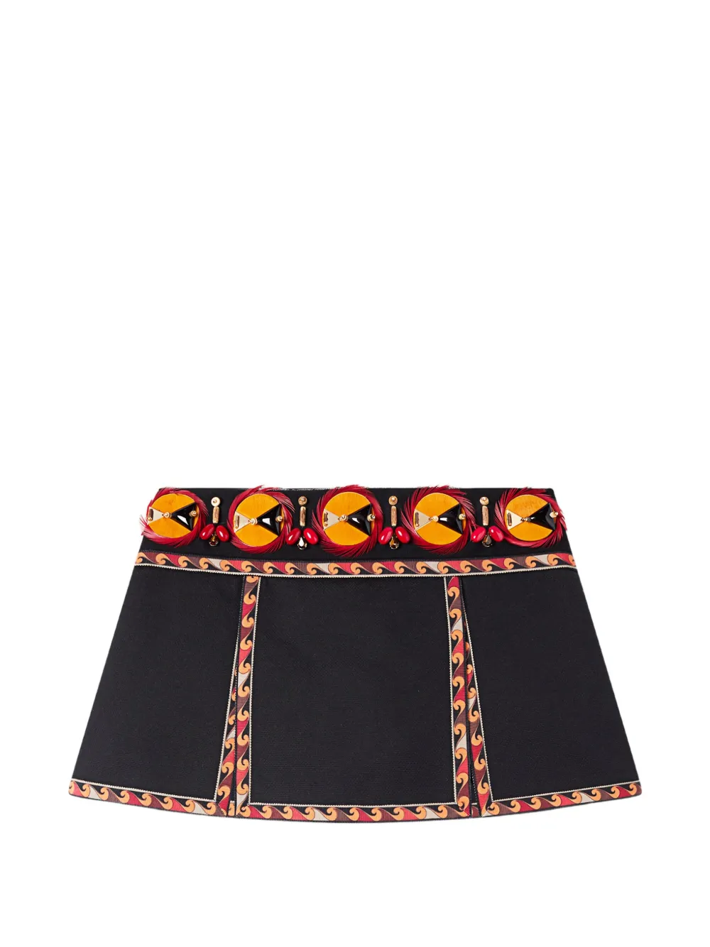 PUCCI Gonna con ricamo - Nero