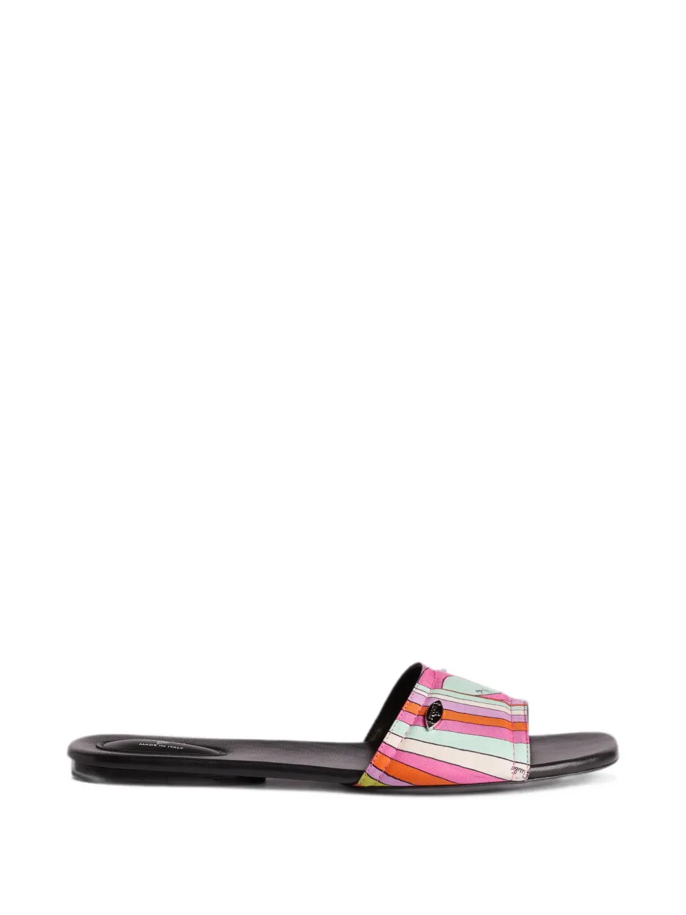PUCCI Iride-print silk slip-ons - Rosa
