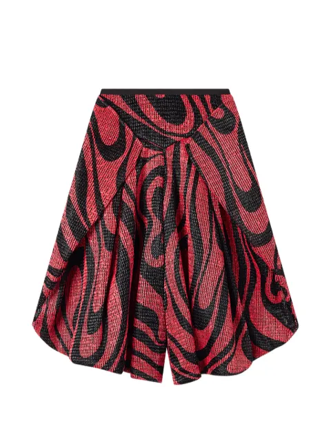 PUCCI pants de rafia con estampado Marmo