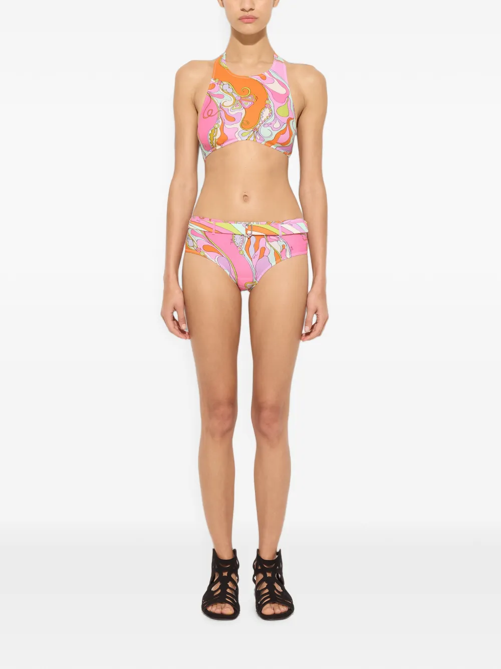 PUCCI Bikinislip met Orchidee-print Roze