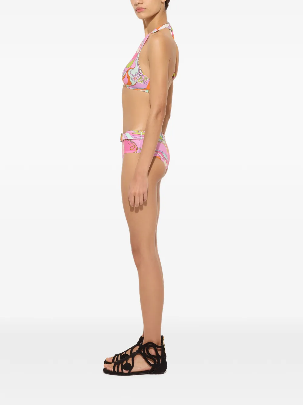PUCCI Bikinislip met Orchidee-print Roze