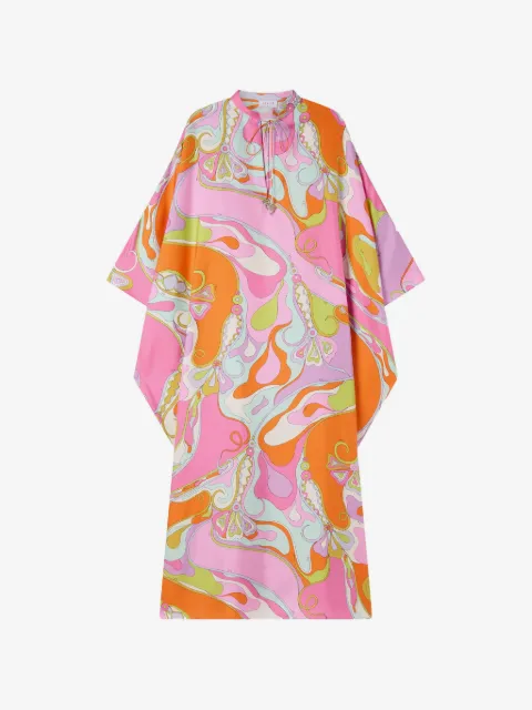 PUCCI Orchidee-print silk kaftan