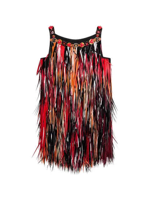 PUCCI embroidered dress with jewel neckline