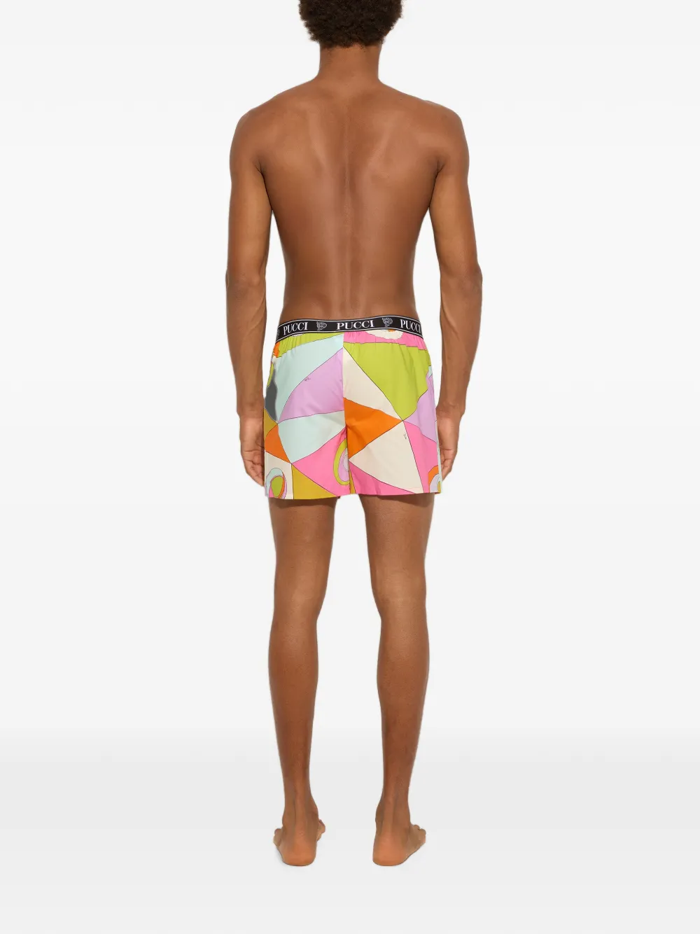 PUCCI Occhi shorts met geometrische print Oranje