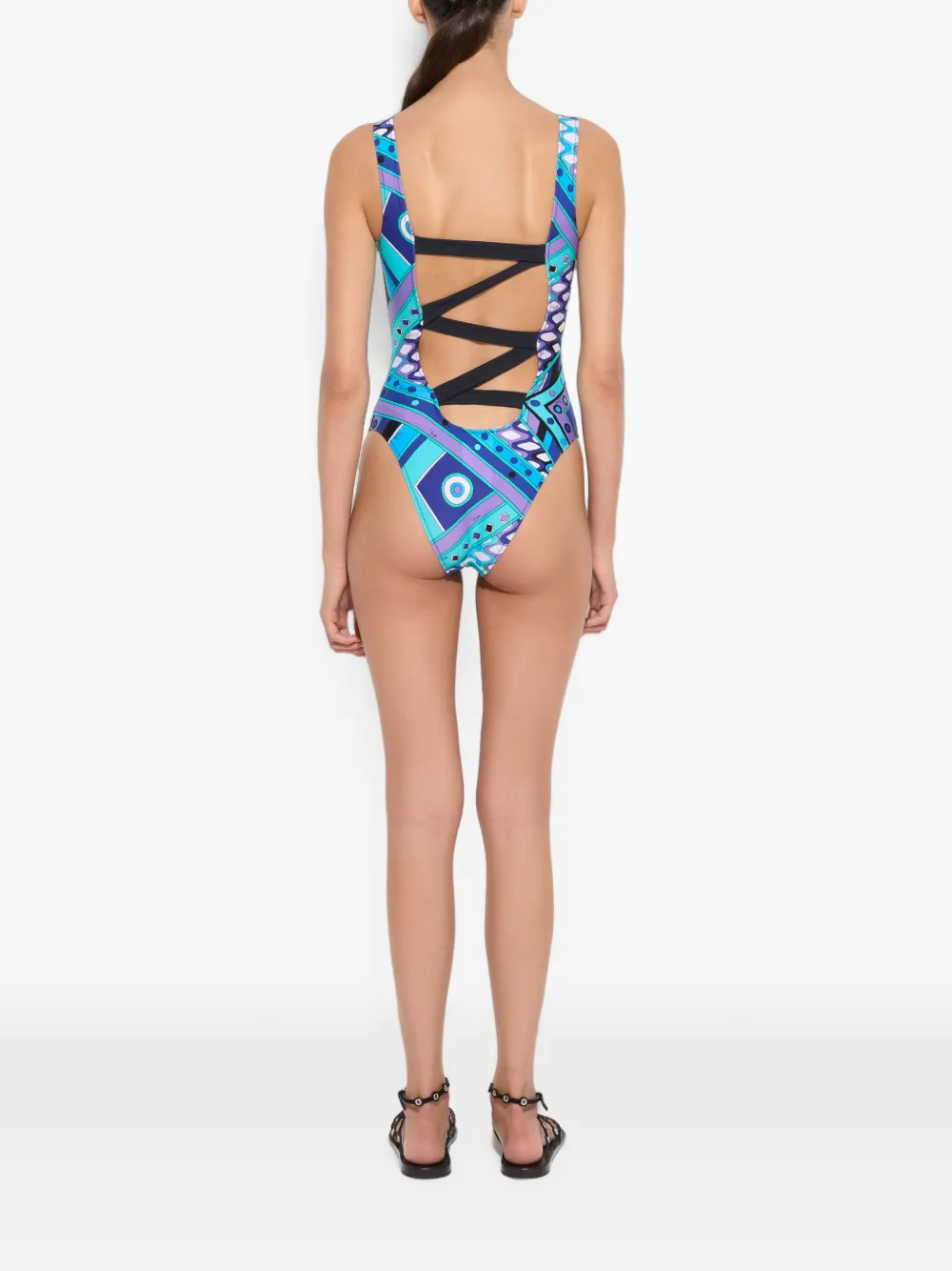 PUCCI Badpak met Vivara-print Blauw