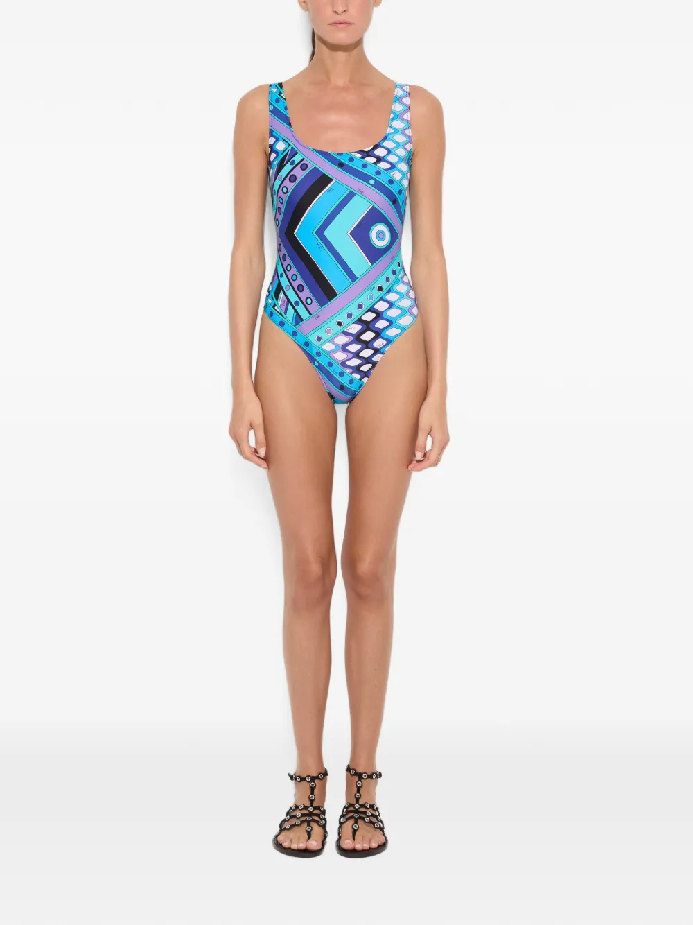 PUCCI Badpak met Vivara-print Blauw
