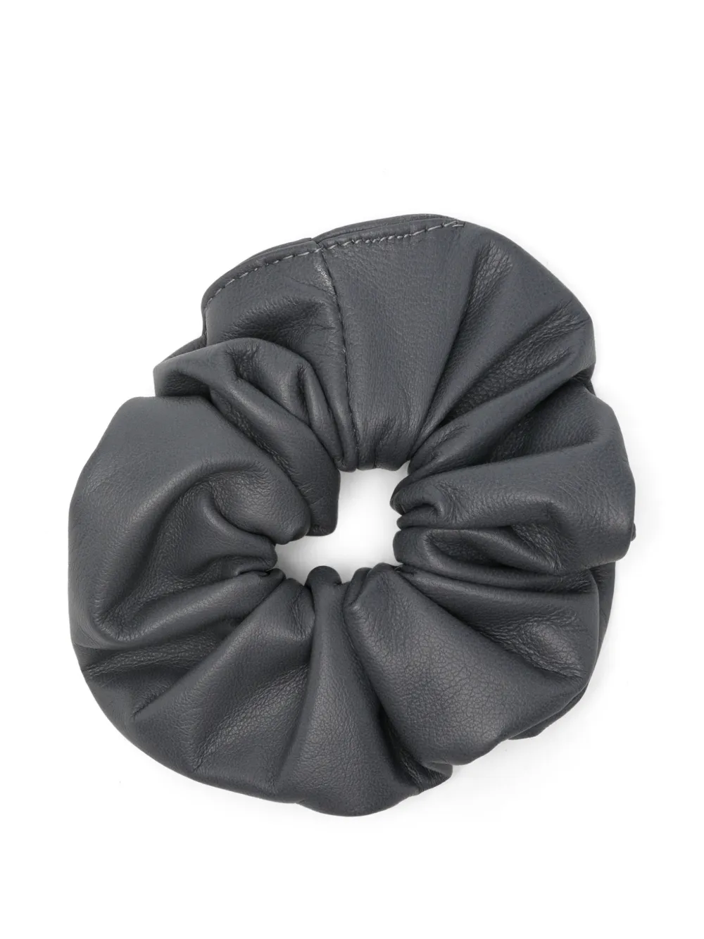 Manokhi leather scrunchie - Grigio