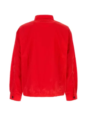 Jil Sander ハイネック ジップアップ ジャケット | レッド | FARFETCH JP