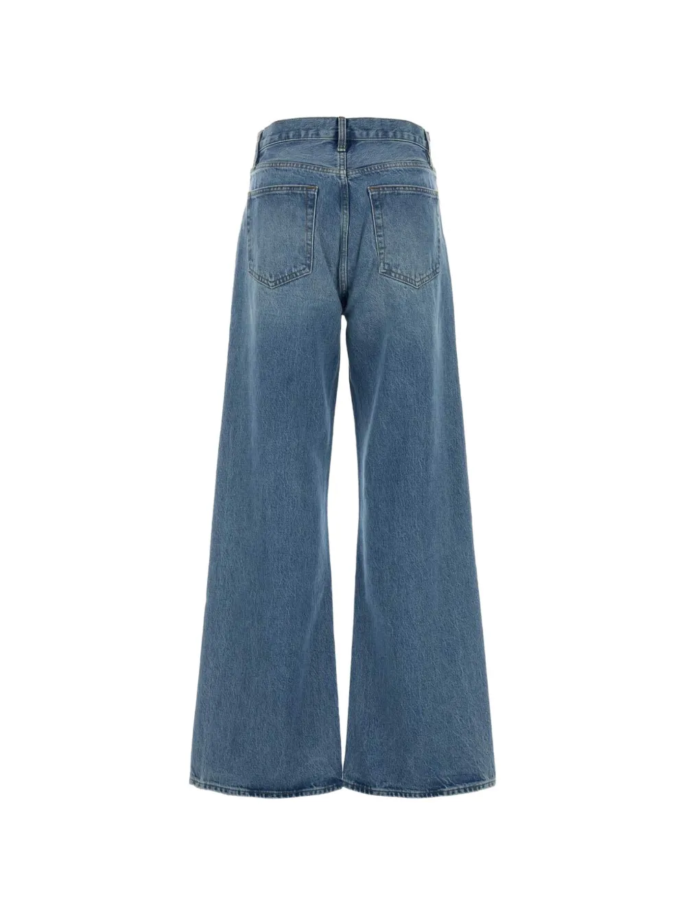 FRAME The Loose jeans met gerafeld effect Blauw
