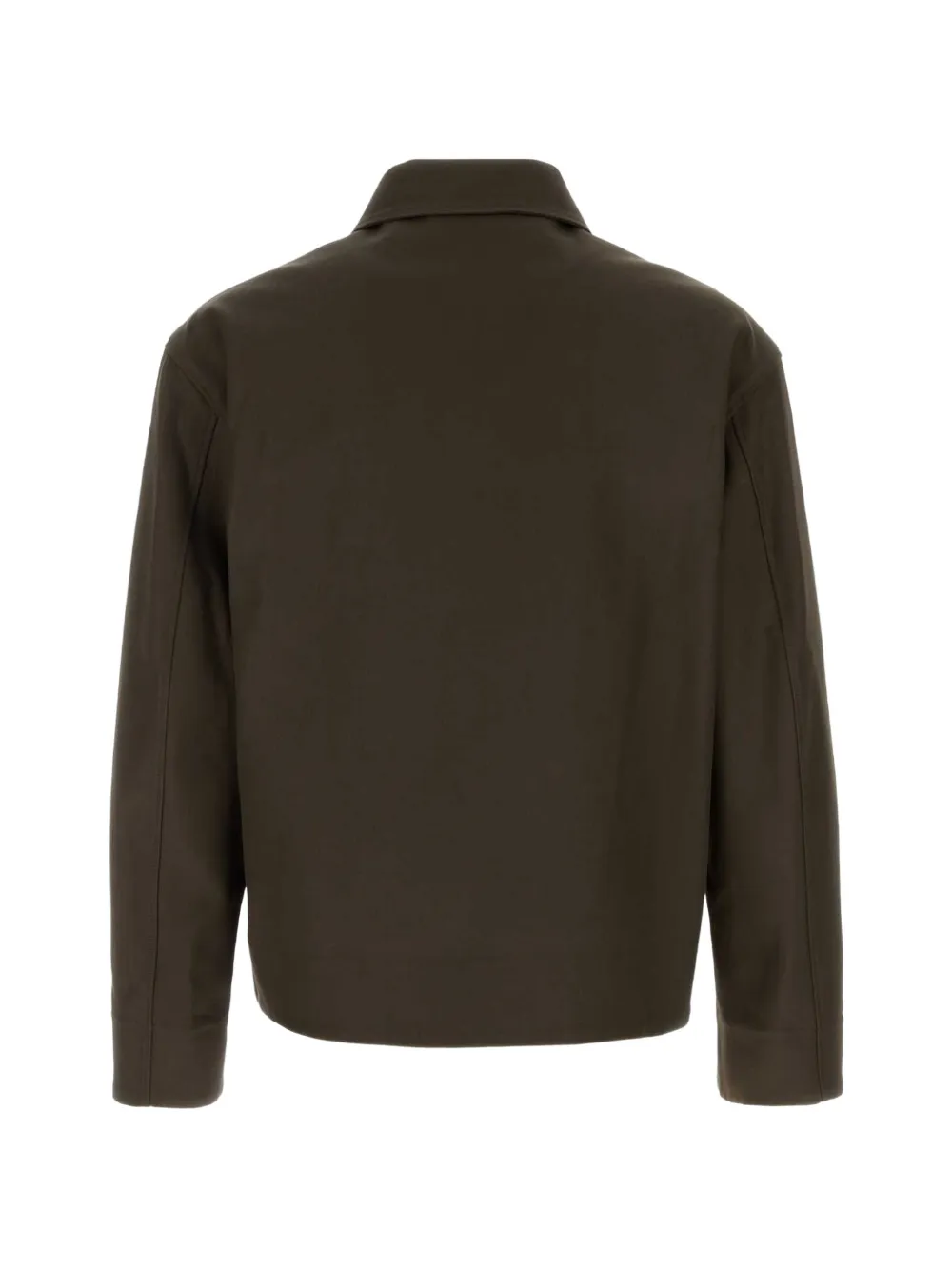 Umit Benan Norm shirtjack met rits Bruin