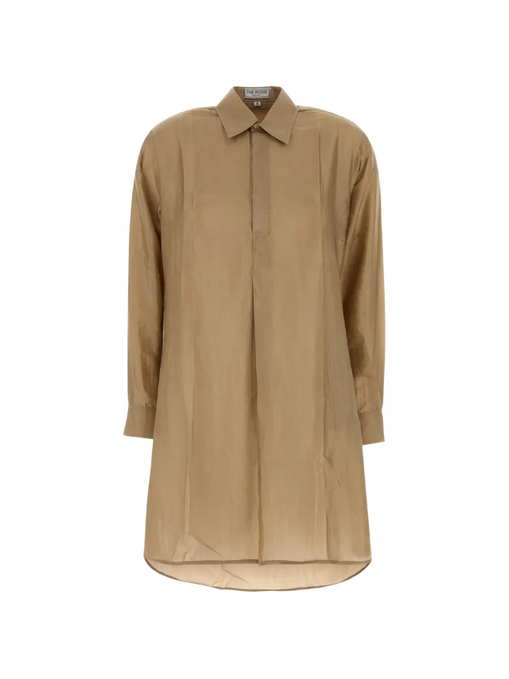 THE ROSE IBIZA Reynal silk shirt mini dress
