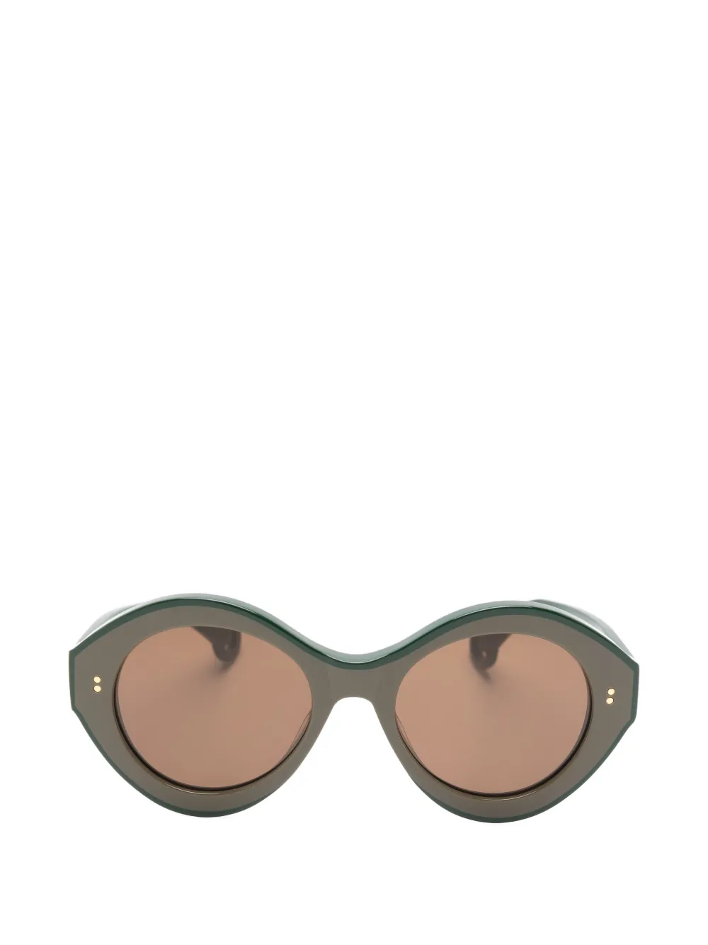 JW Anderson round-frame sunglasses - Marrone