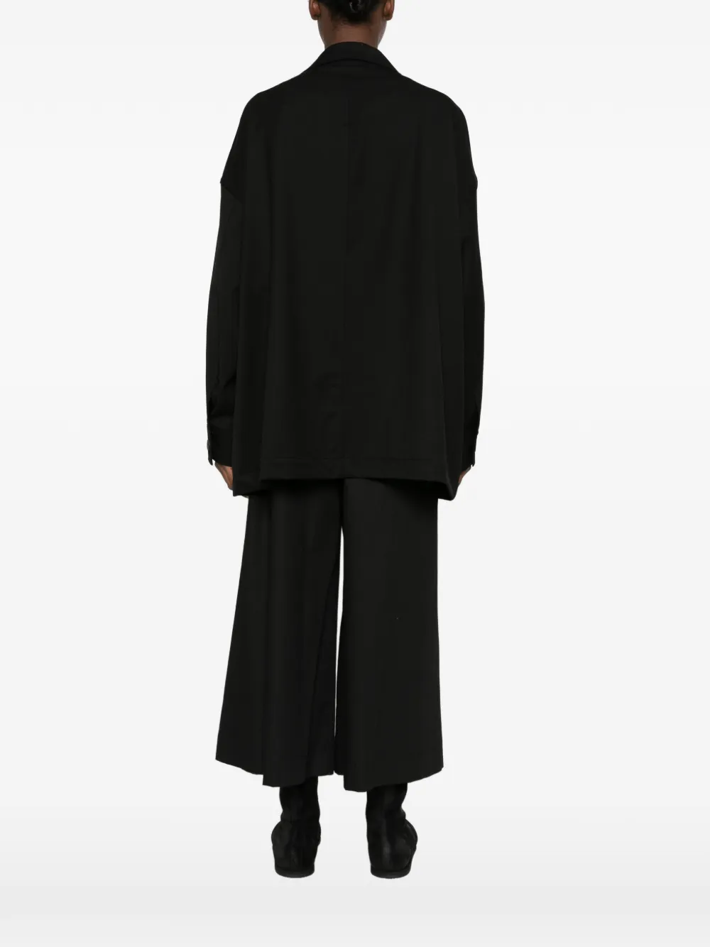Y-3 Three Stripe lichtgewicht jack met gekerfde revers Zwart