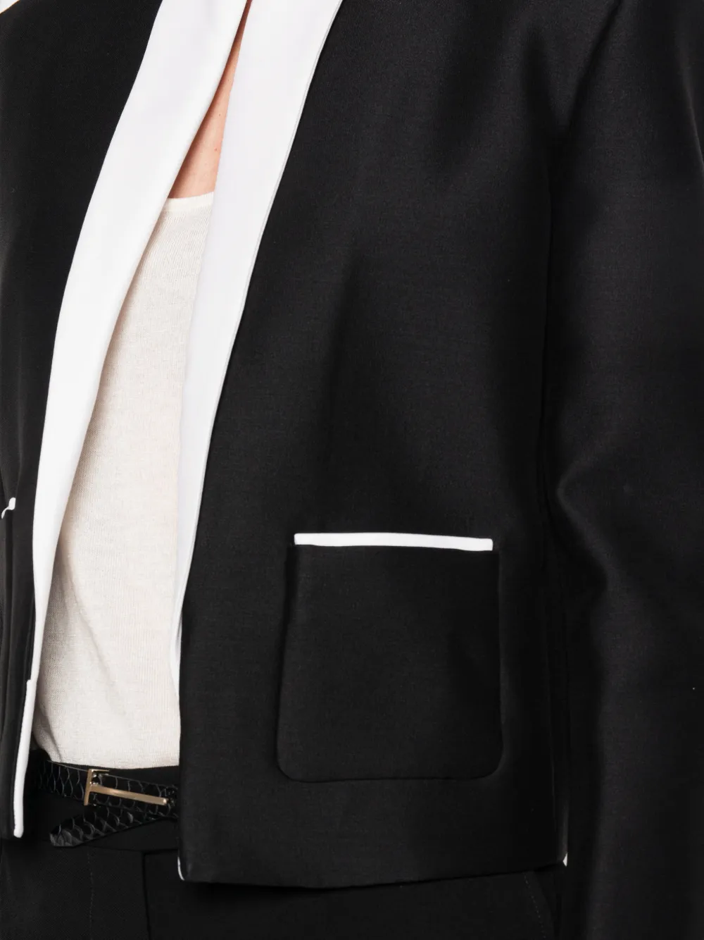 TOM FORD Jack met contrasterende afwerking Zwart