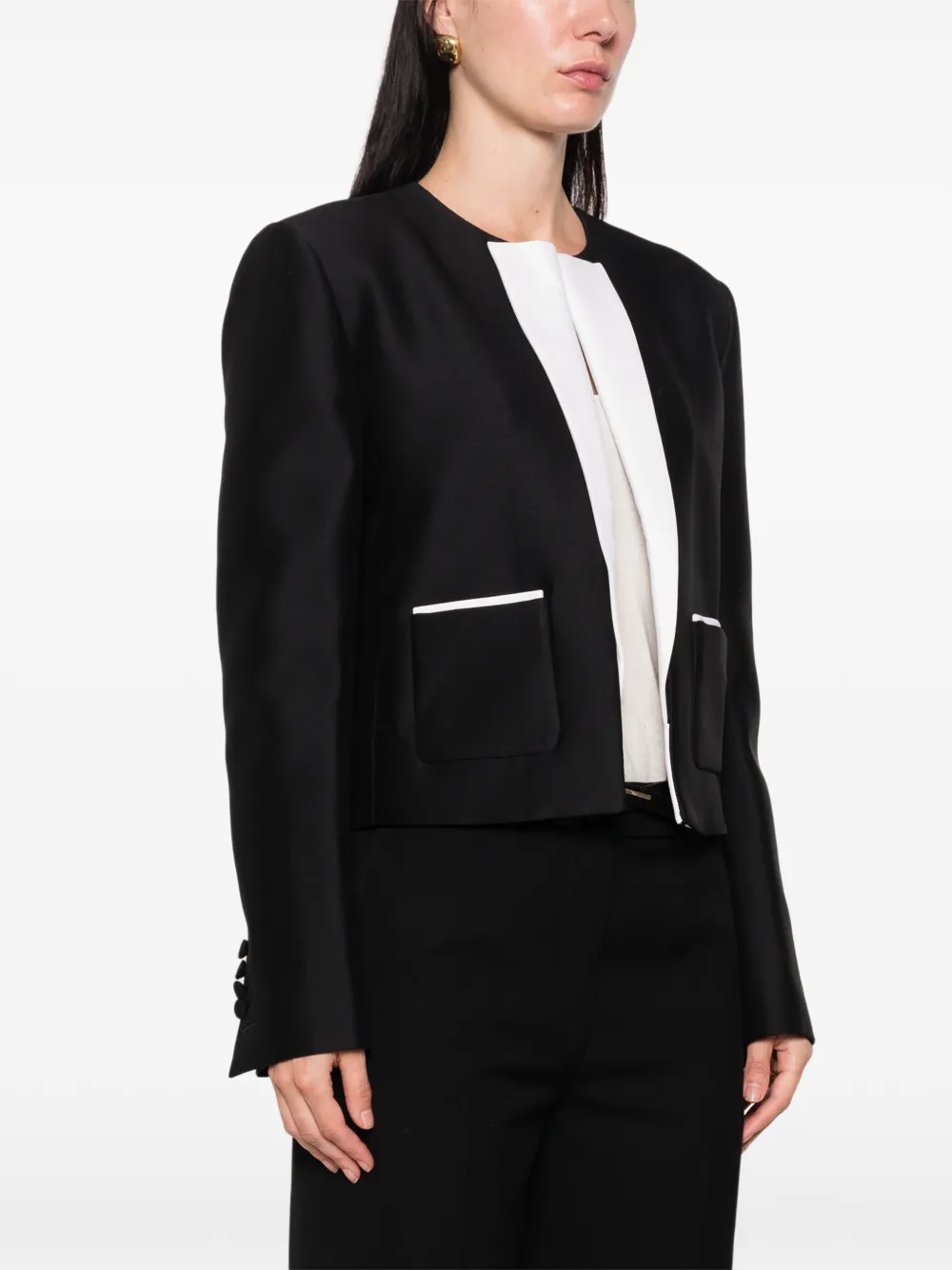 TOM FORD Jack met contrasterende afwerking Zwart