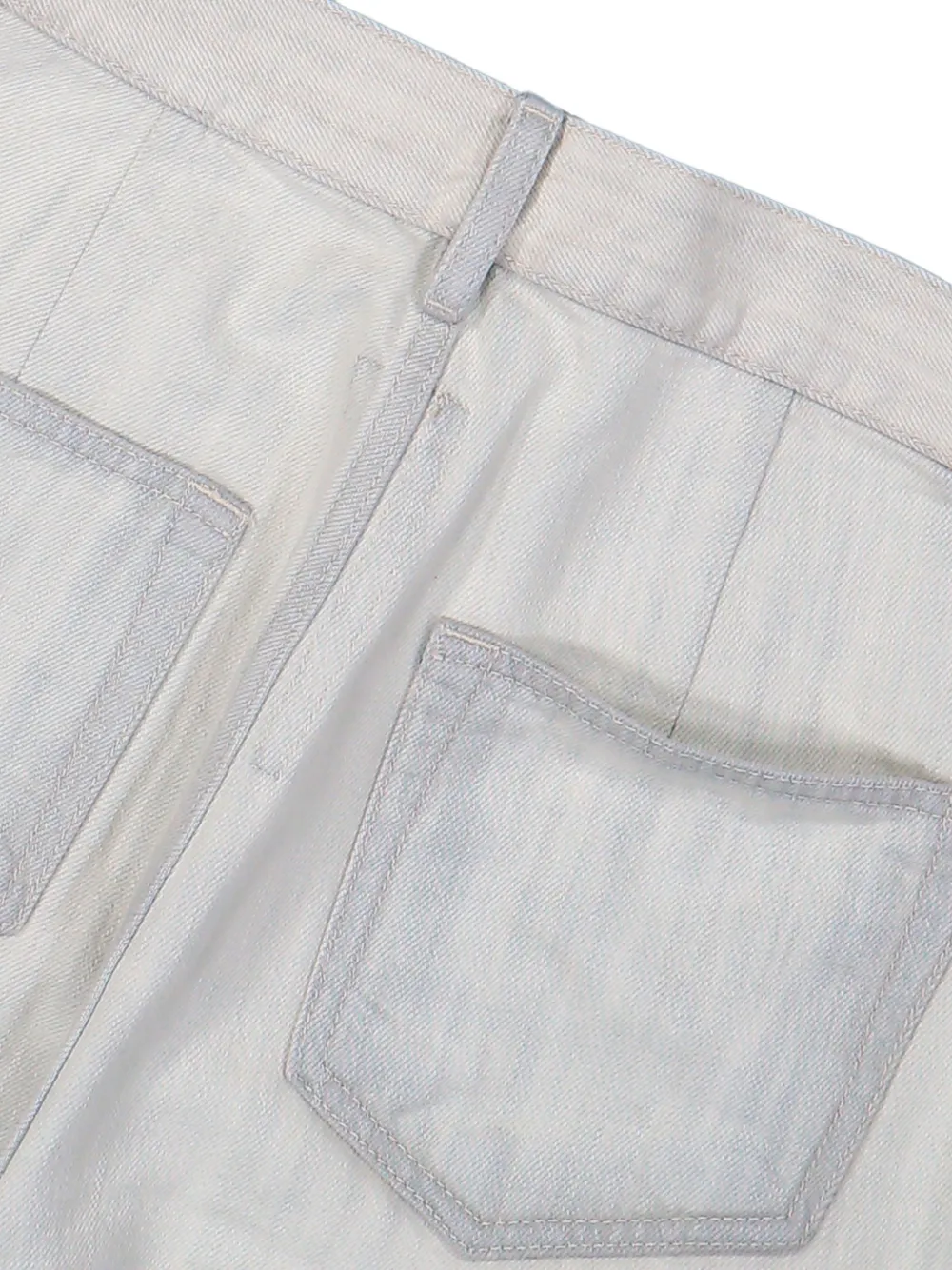 Rick Owens DRKSHDW Slivered Bootcut jeans met franje Wit